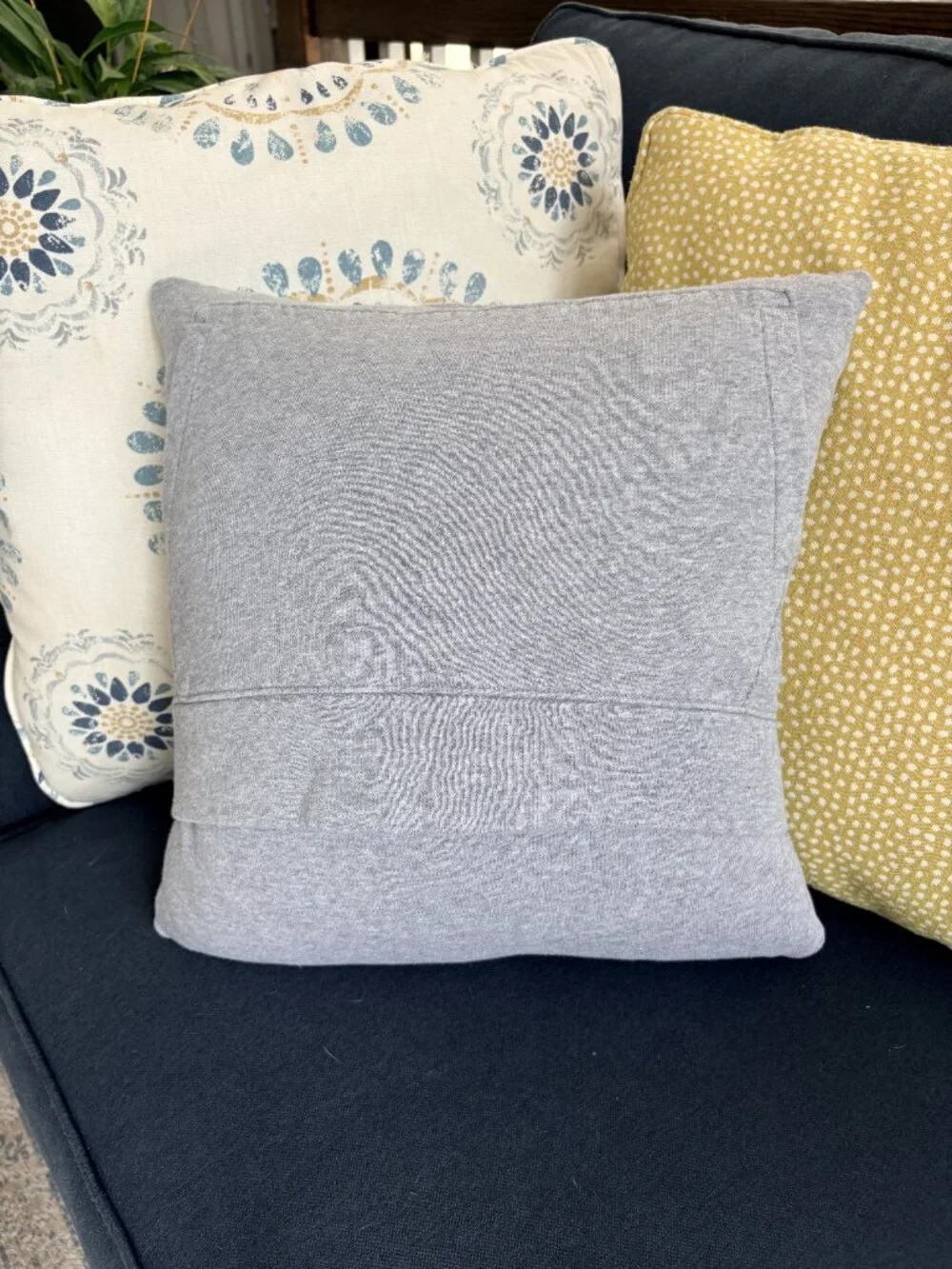 Illinois Wesleyan University reworked sweatshirt throw pillow cover dorm decor